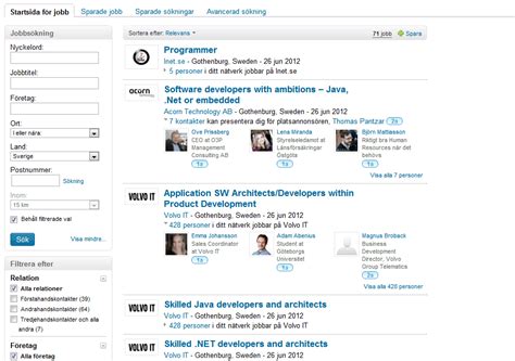linkedin jobb logga in.